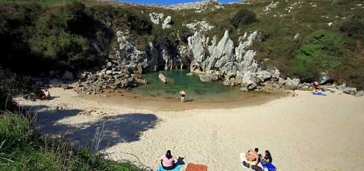 Морской пляж на суше. Астурия